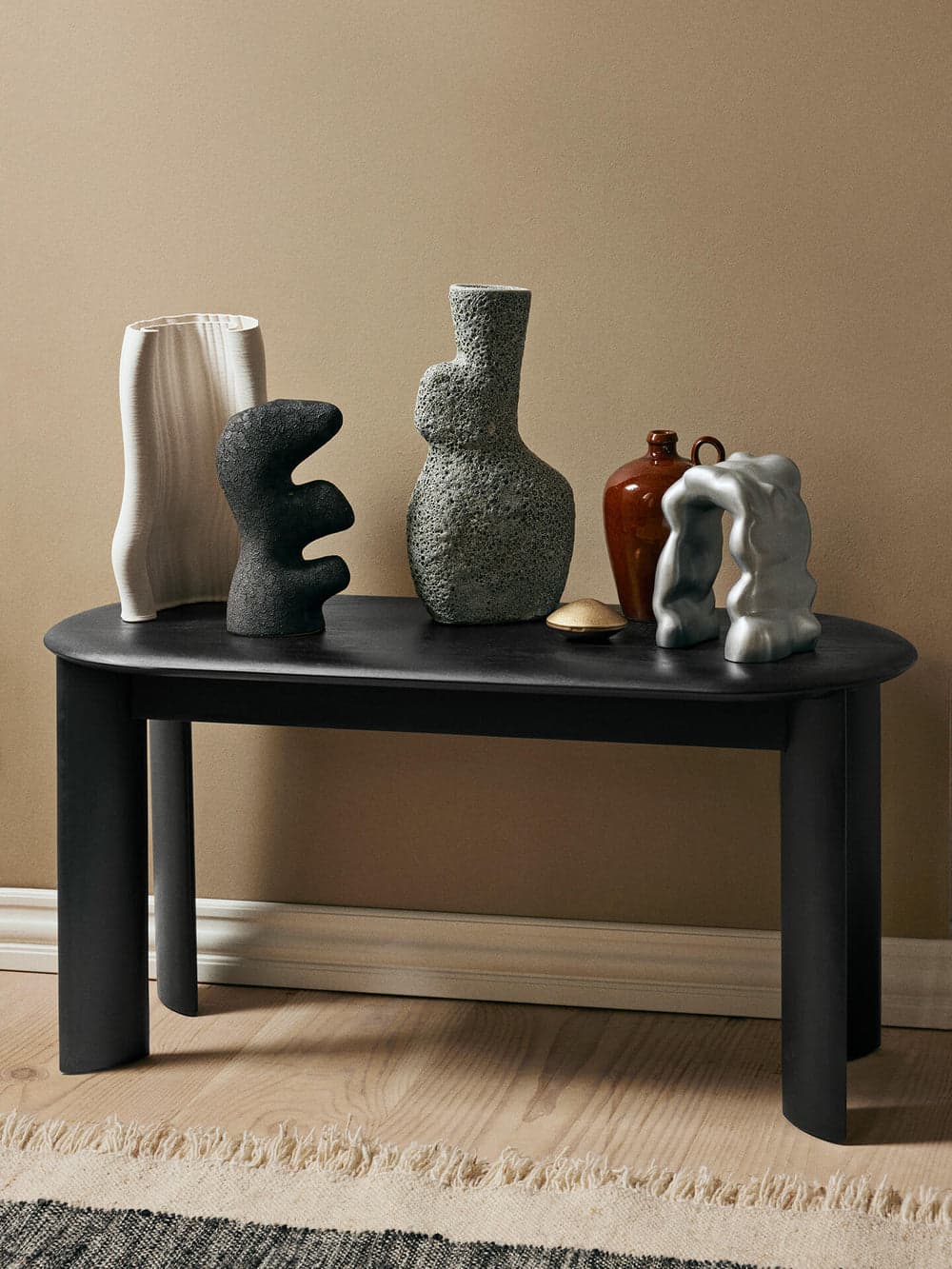 Ferm Living Bevel Bench - Black Oiled Beech — фото 4