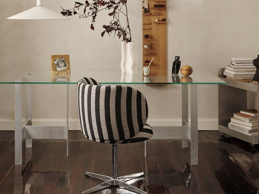 Ferm Living Lager Dining Table - 200 x 90 - Glass/Aluminium — фото 4