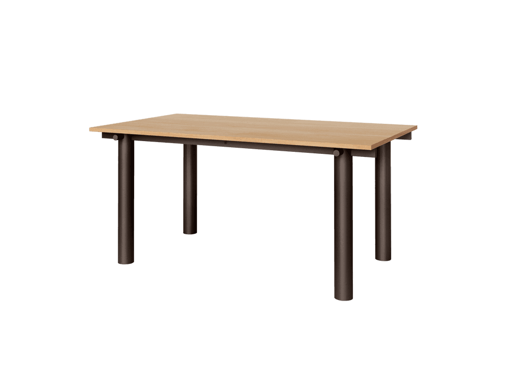 Ferm Living Atura Dining Table - Dark Chocolate/Natural Oak Veneer — фото 5
