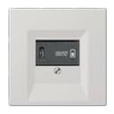 USB розетка для зарядки мобильных устройств тип C, 5-60W, Светло-серый, Jung