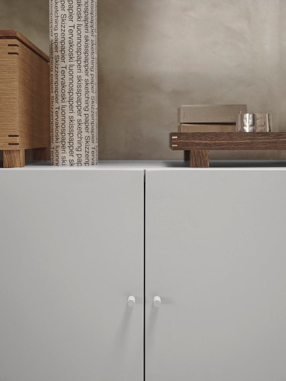 Ferm Living Punctual - Cabinet - Light Grey — фото 3