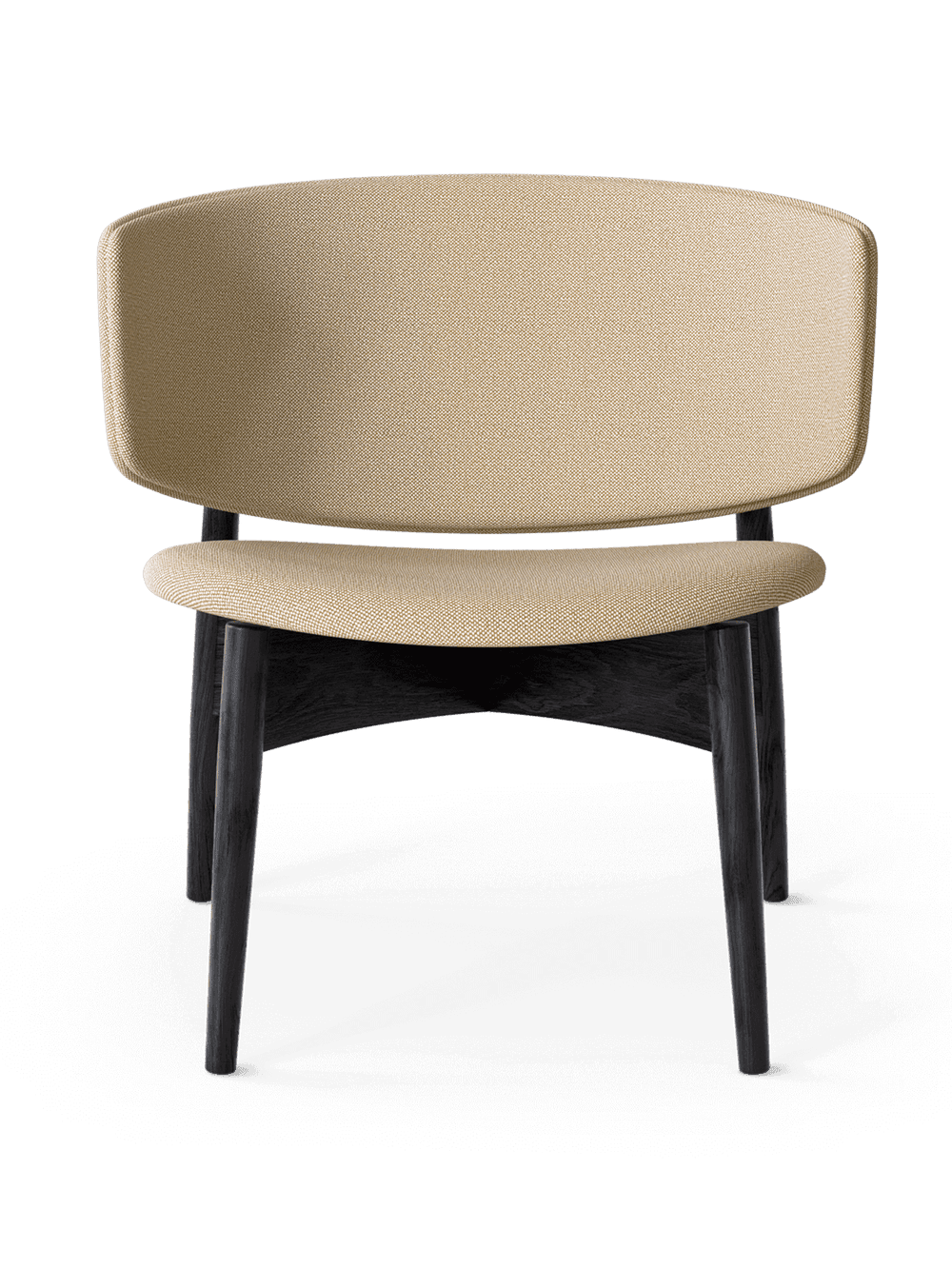 Ferm Living Herman Lounge Chair - Wood - Hallingdal - Black/Beige — фото 2