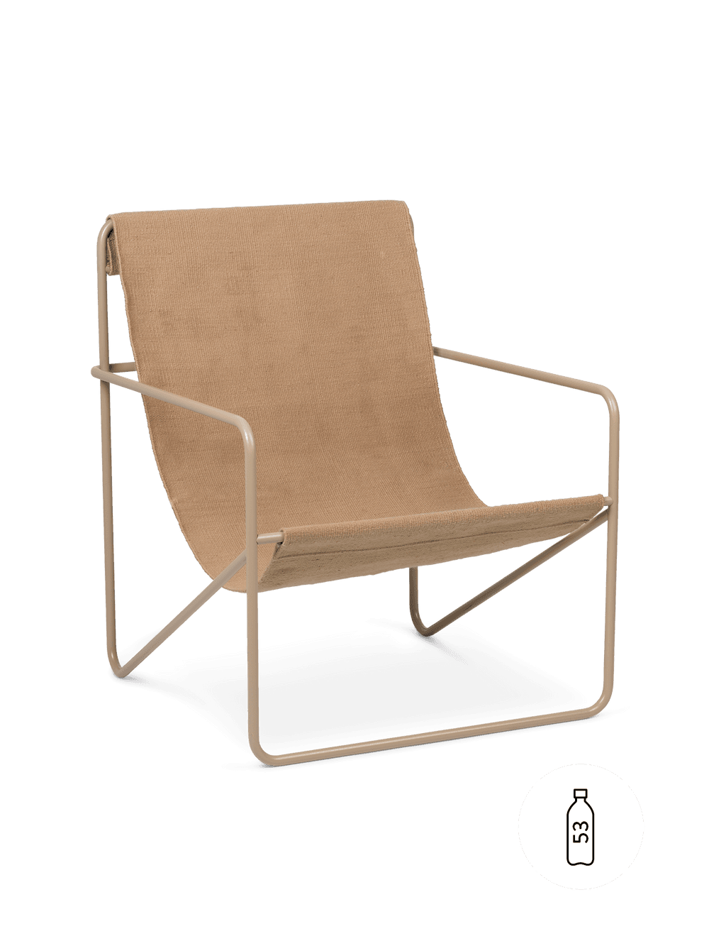 Ferm Living Desert Lounge Chair - Cashmere - Sand — фото 2
