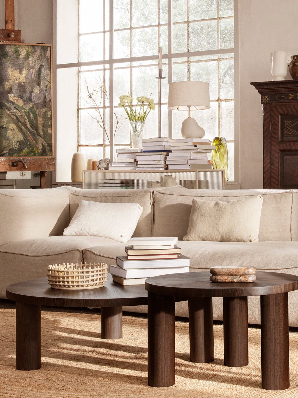 Ferm Living Post Coffee Table - Large - Lines — фото 3