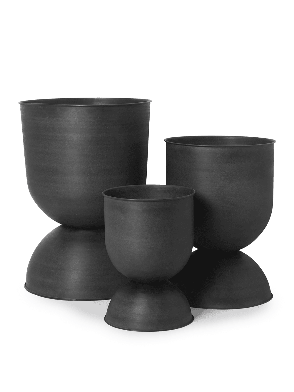 Ferm Living Hourglass Pot - Small - Black — фото 3