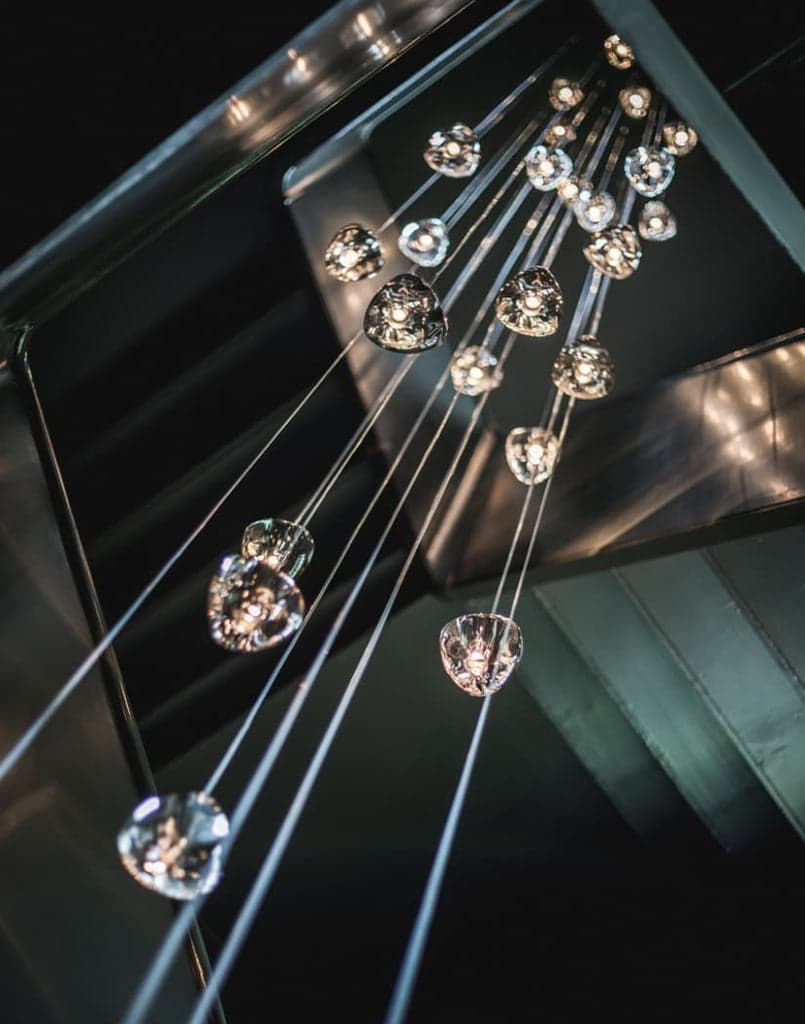 Terzani Mizu 26 square multi light pendant — фото 3