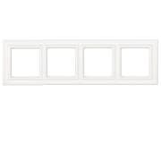 Рамка 4-поста; термопласт; белый матовый; Eco Deco, Jung EPD484WWM