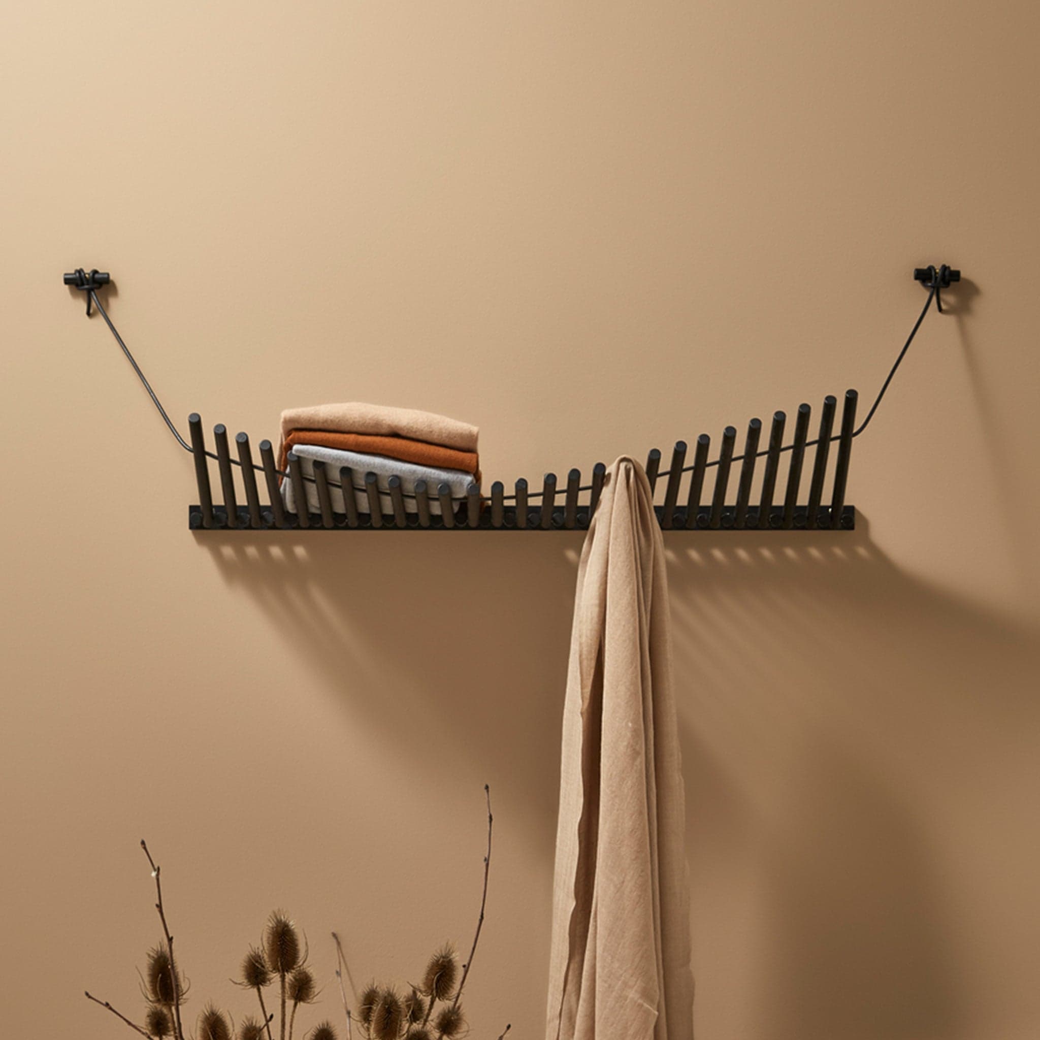 WOUD Knaegt coat rack - Black/black — фото 4