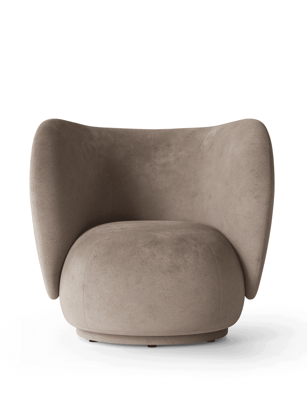 Ferm Living Rico Lounge Chair - Swivel - Faded Velvet - Beige — фото 2