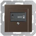 USB розетка для зарядки мобильных устройств тип C, 5-60W, Мокко, Jung