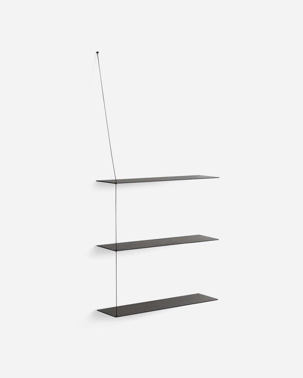 WOUD Stedge shelf (80 cm) - Black (3 shelves) — фото 4