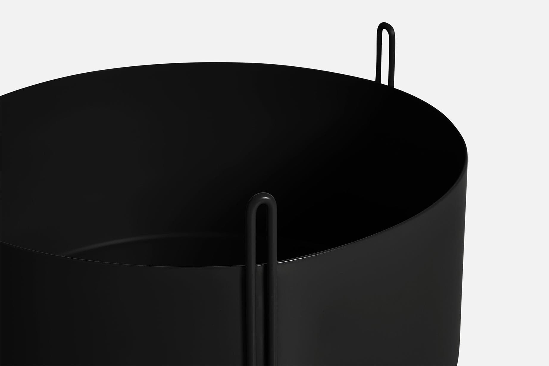 WOUD Pidestall planter (Large) - Black — фото 5