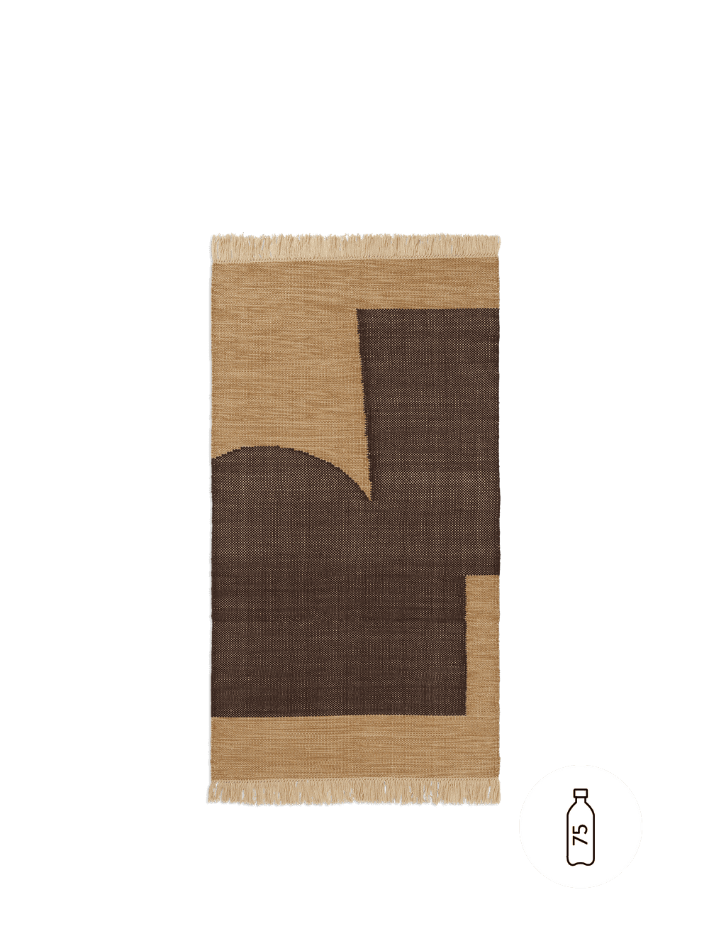 Ferm Living Forene Rug - Tan/Chocolate — фото 3