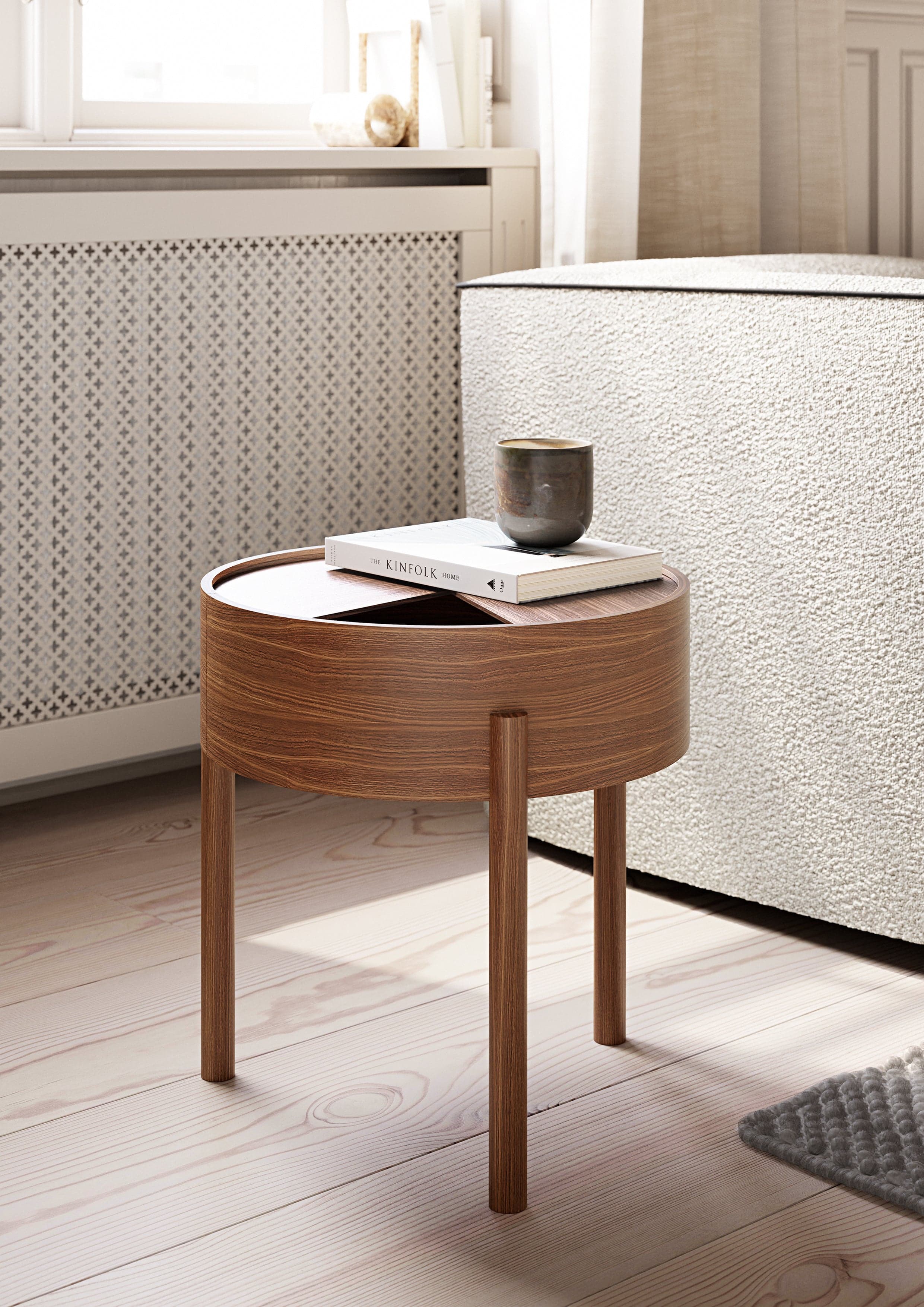 WOUD Arc side table (42 cm) - Walnut — фото 3