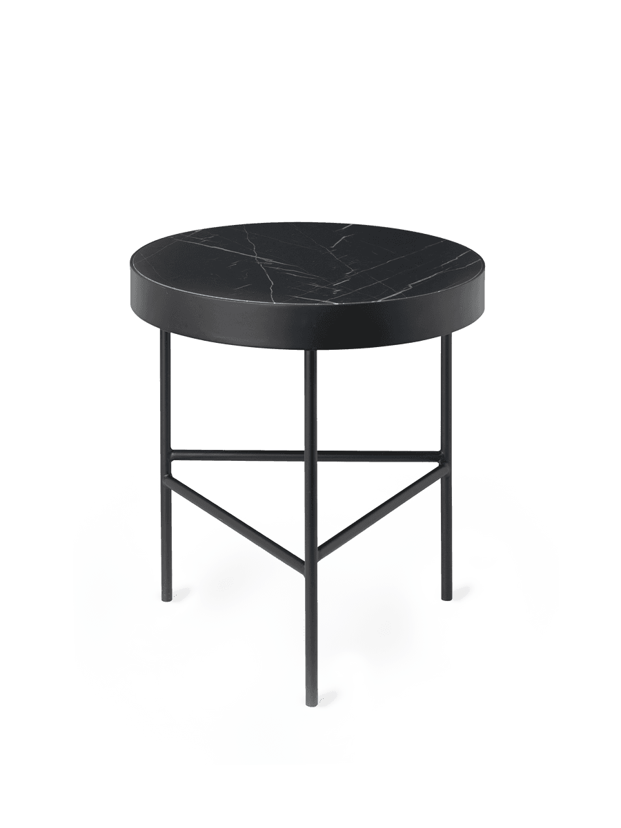 Ferm Living Marble Table - Medium - Black Marquina
