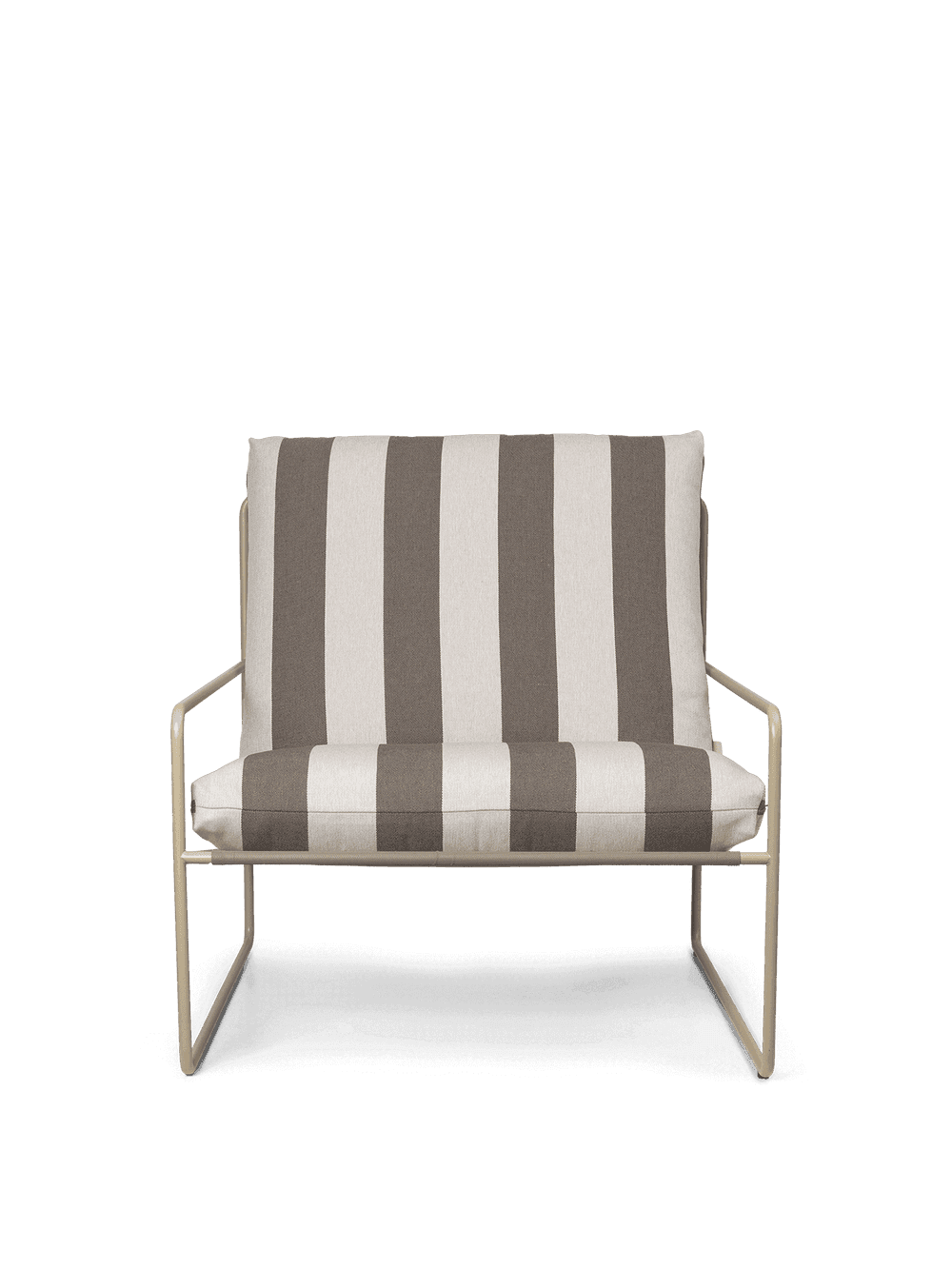 Ferm Living Desert 1-seater - Cashmere - Stripe - Chocolate — фото 3