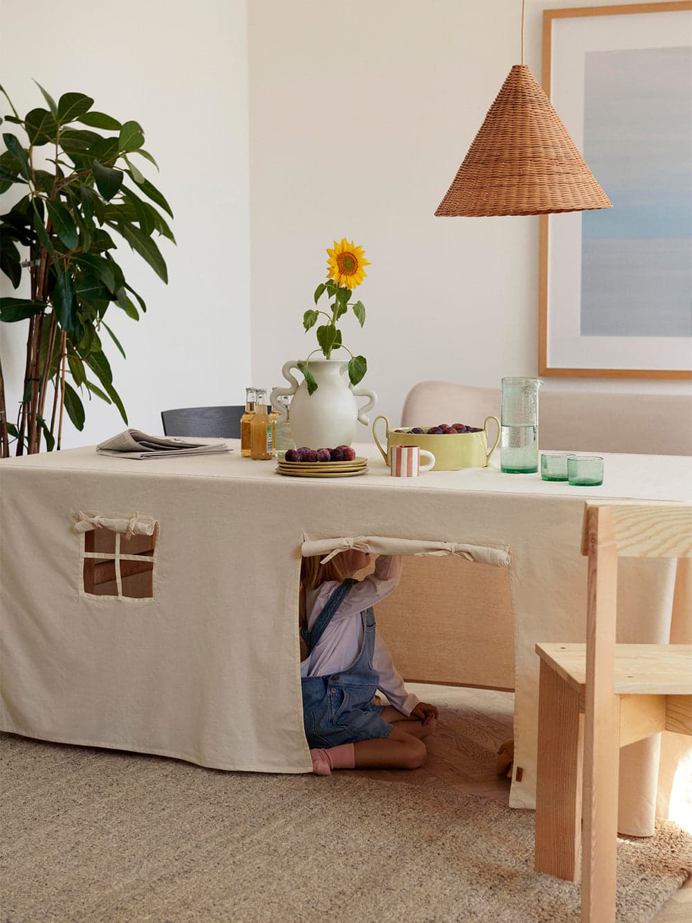 Ferm Living Dou Lampshade - Ø45 - Natural — фото 3
