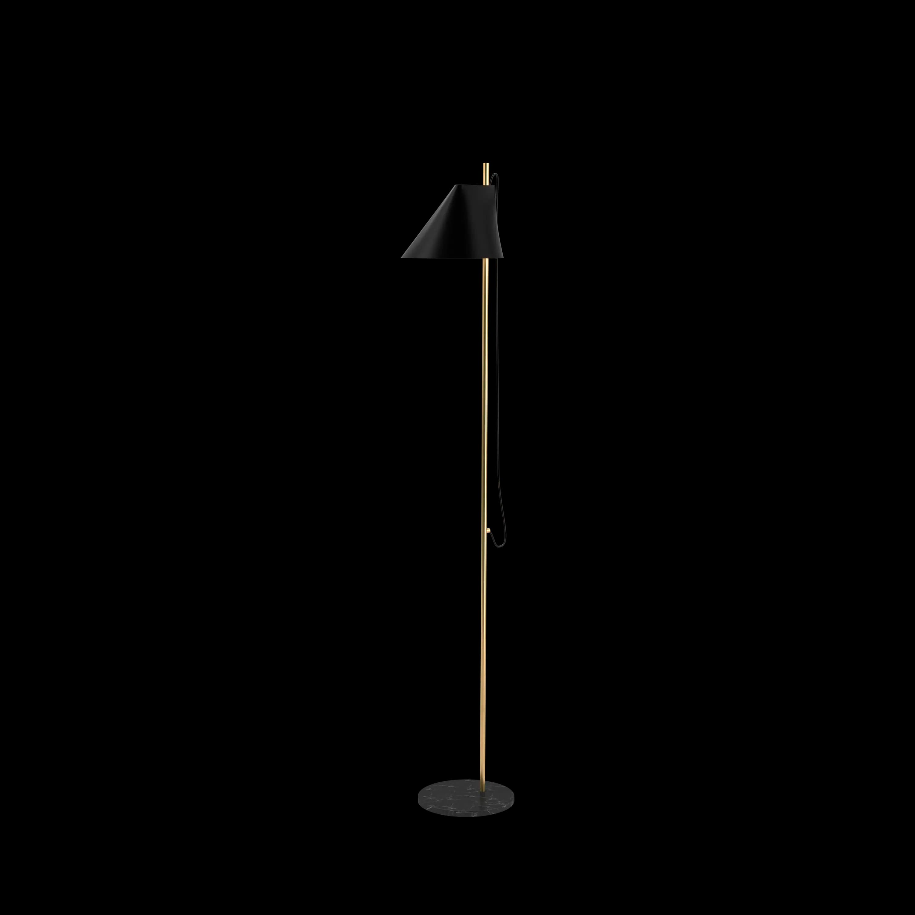 Louis Poulsen Yuh Floor Lamp Brass/black