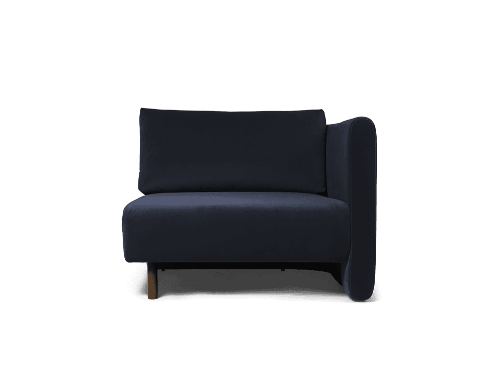 Ferm Living Dase Sofa Armrest Right - Rich Velvet - Navy — фото 3
