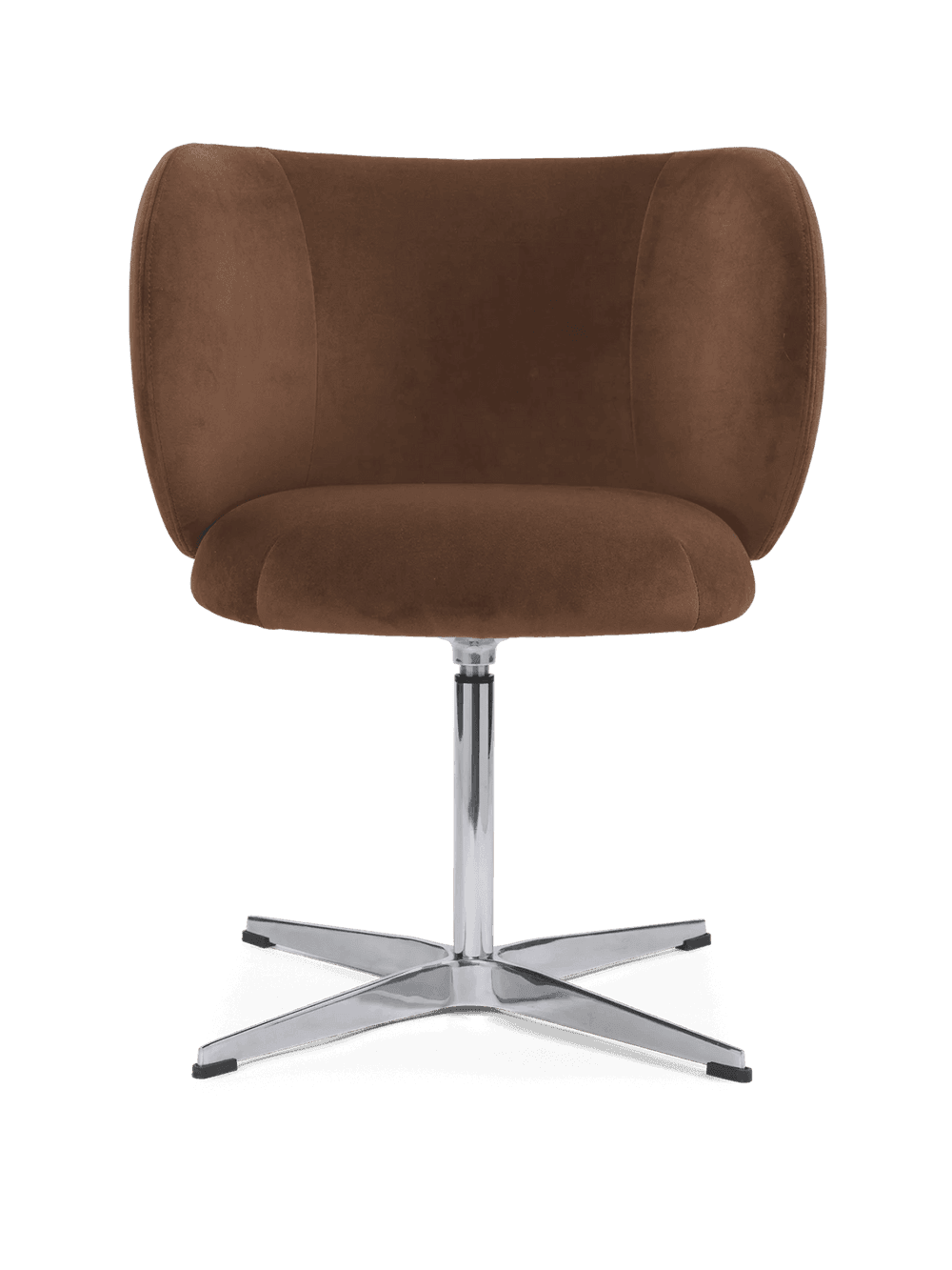 Ferm Living Rico Dining Chair - Swivel - Rich Velvet - Soft Brown — фото 2