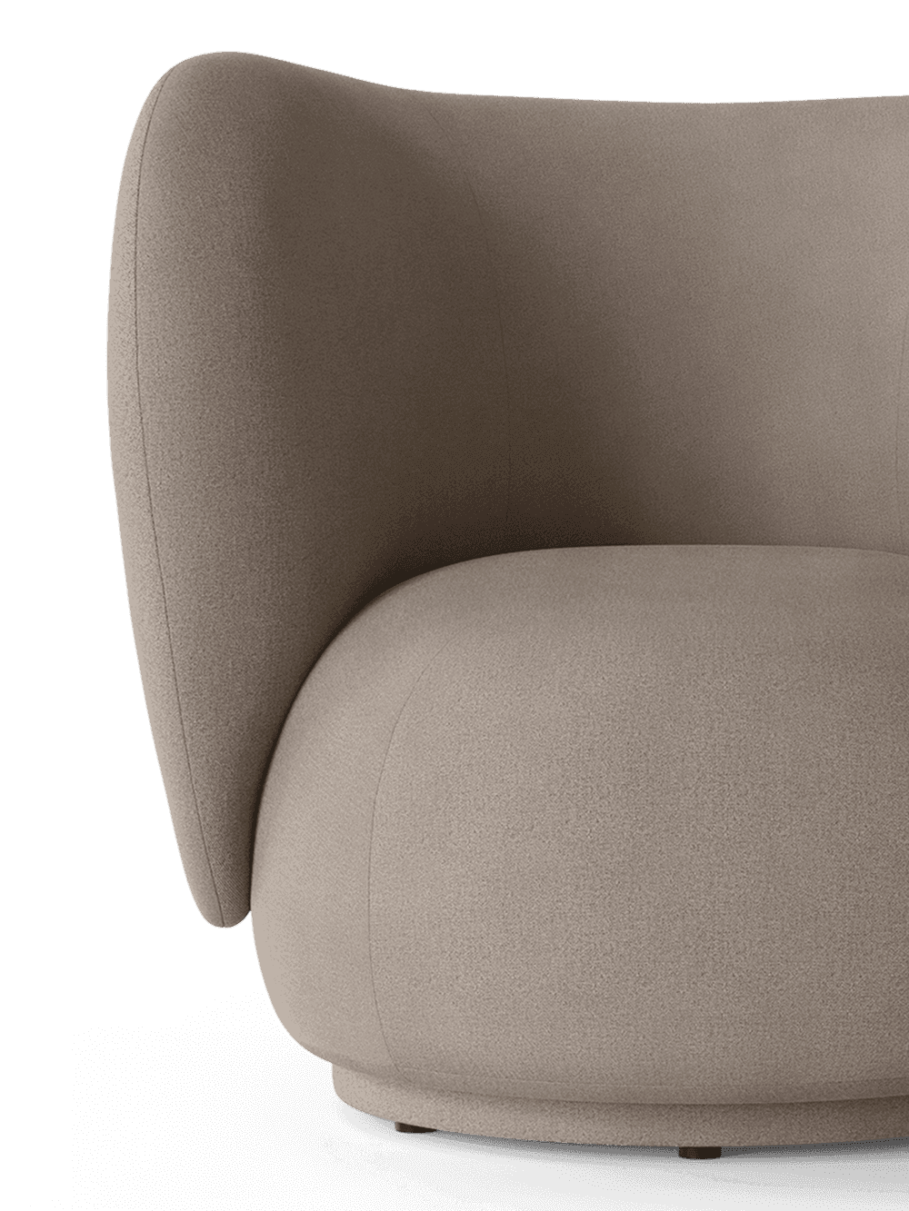 Ferm Living Rico Lounge Chair - Swivel - Brushed - Warm Grey — фото 3