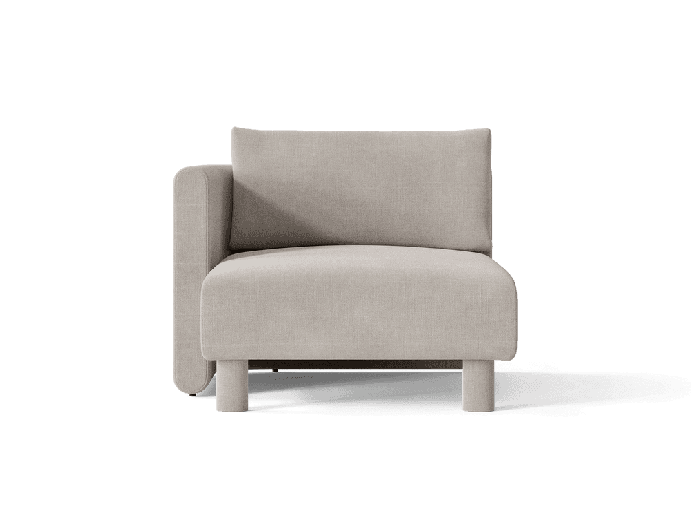 Ferm Living Dase Sofa Chaise Longue Left - Cotton Linen - Natural — фото 2