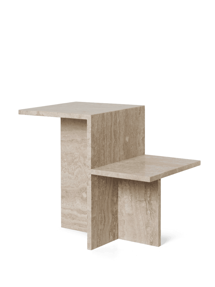 Ferm Living Distinct Side Table - Travertine