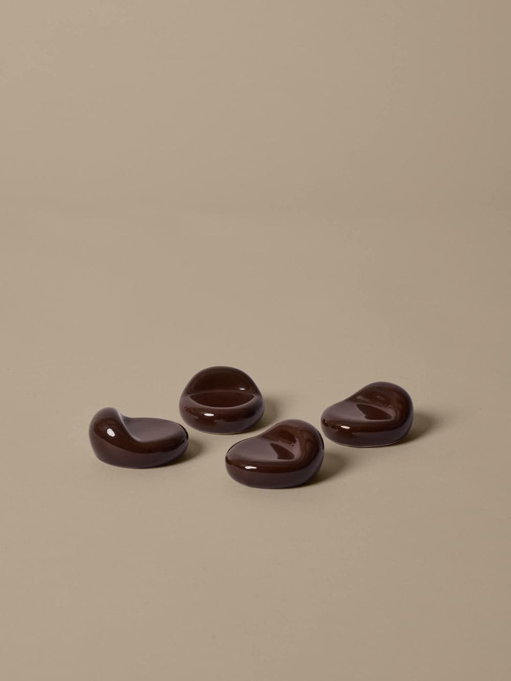 Ferm Living Nube Planter Feet - Set of 4 - Carob Brown — фото 4
