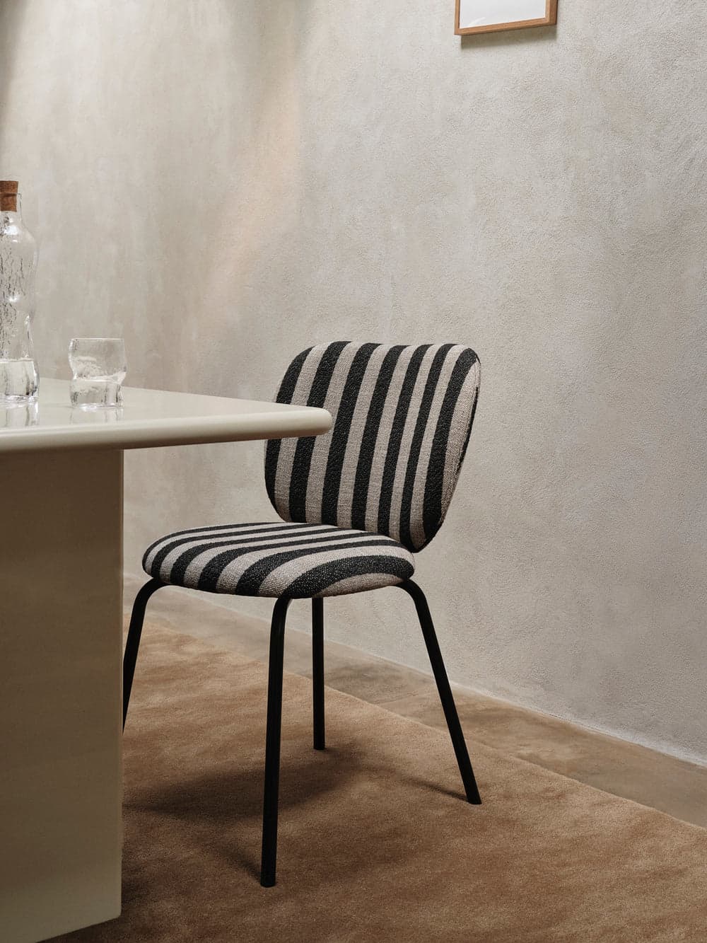 Ferm Living Rico Chair - Black - Louisiana - Sand/Black — фото 3