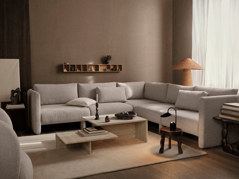 Ferm Living Dase Sofa Corner - Soft Bouclé - Natural — фото 3