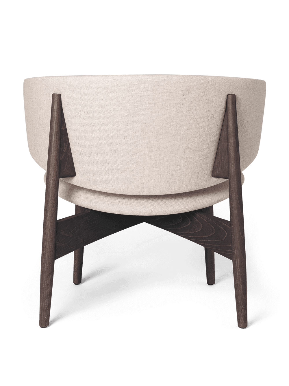 Ferm Living Herman Lounge Chair - Wood - Main Line Flax - Dark Stained Beech/Sand — фото 4