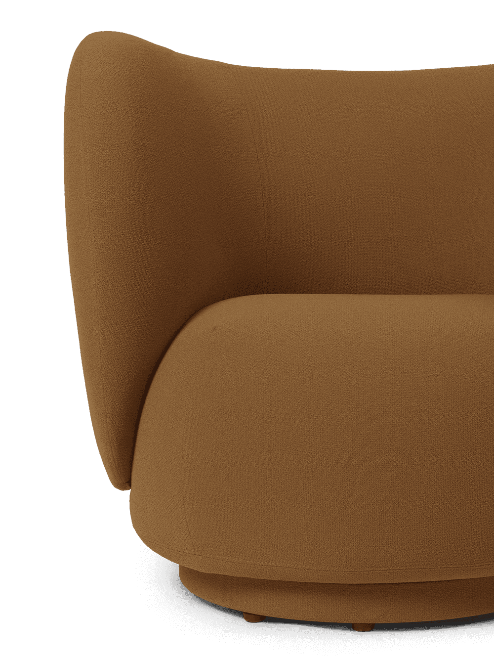 Ferm Living Rico Lounge Chair - Swivel - Grain - Caramel — фото 3