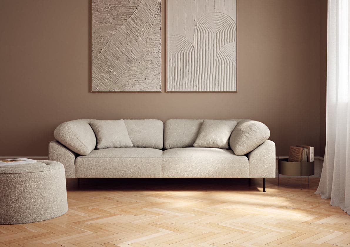 WOUD Collar 2.5-seater - Natural bouclé — фото 3