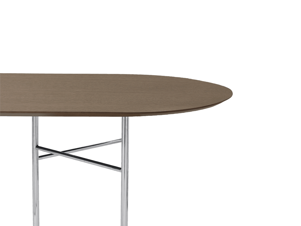 Ferm Living Mingle Table Top - Oval - Dark Veneer — фото 3