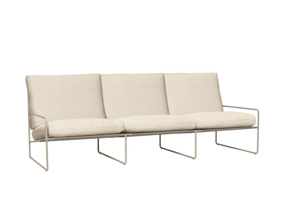 Ferm Living Desert 3-seater - Cashmere - Pure Bouclé - Off-White — фото 4