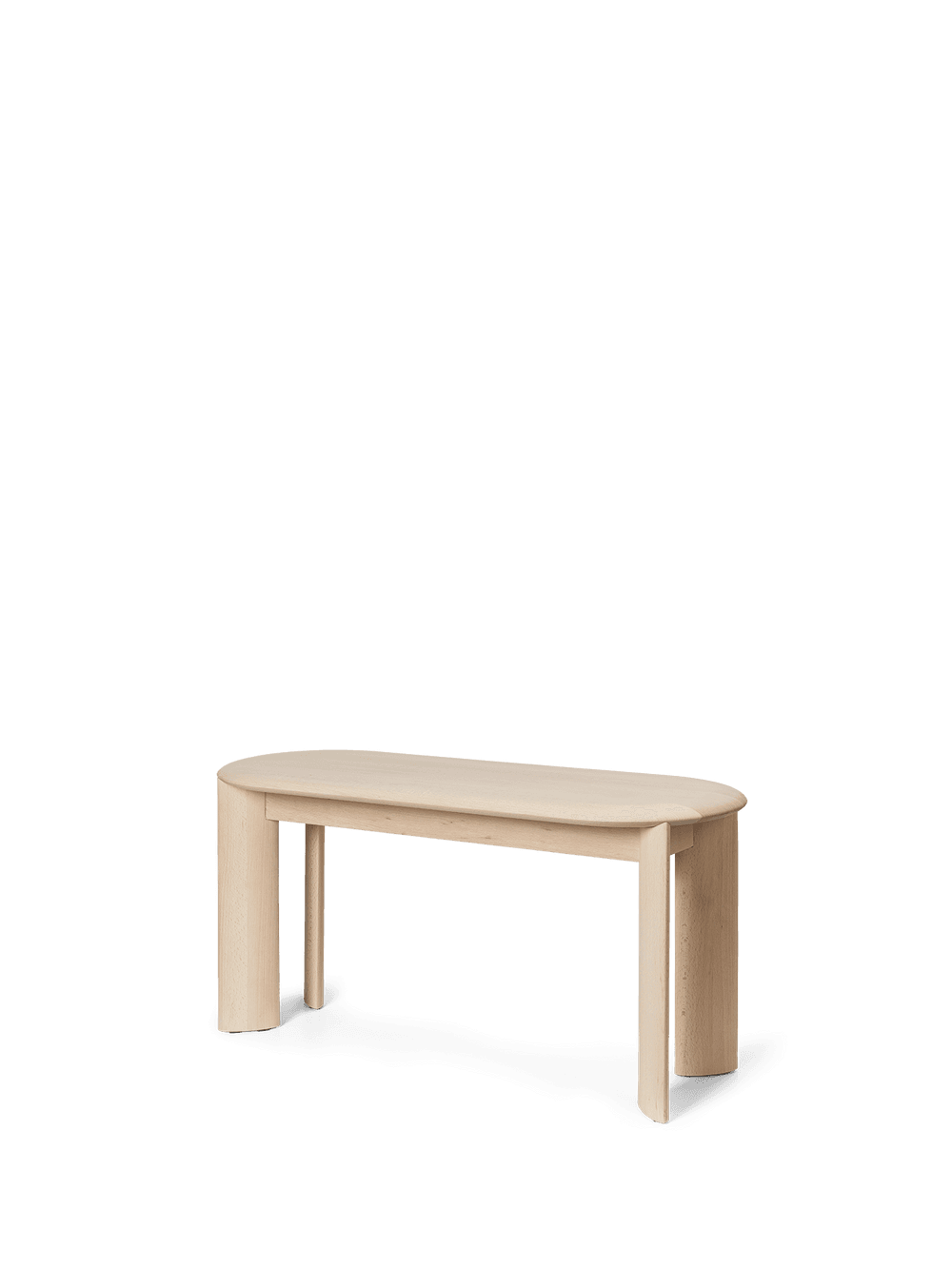 Ferm Living Bevel Bench - White Oiled Beech — фото 4