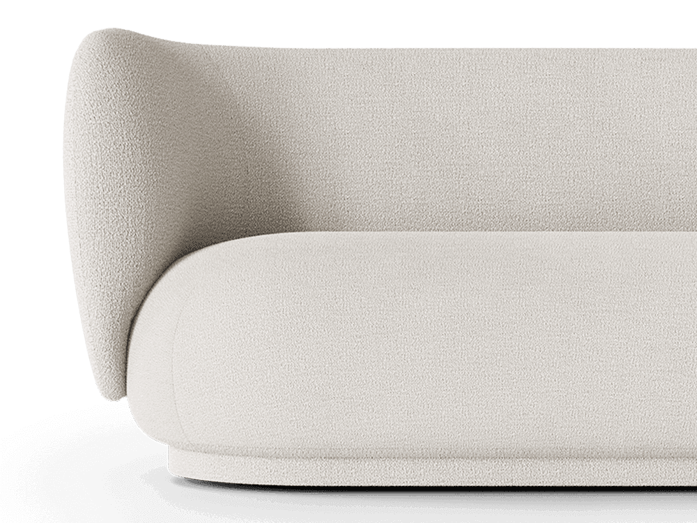 Ferm Living Rico Sofa 2-seater - Bouclé - Off-White — фото 3