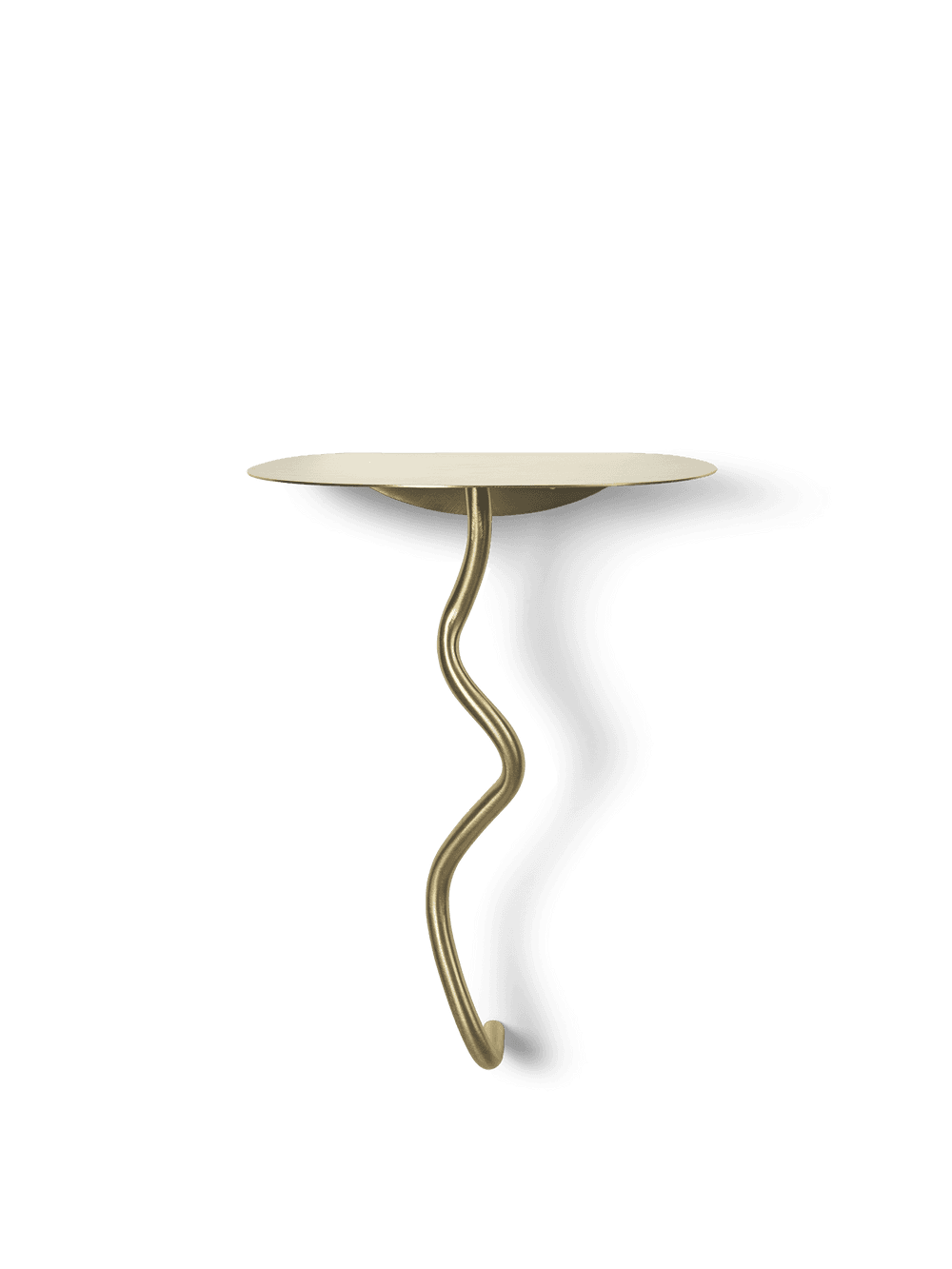 Ferm Living Curvature Wall Table - Brass — фото 2