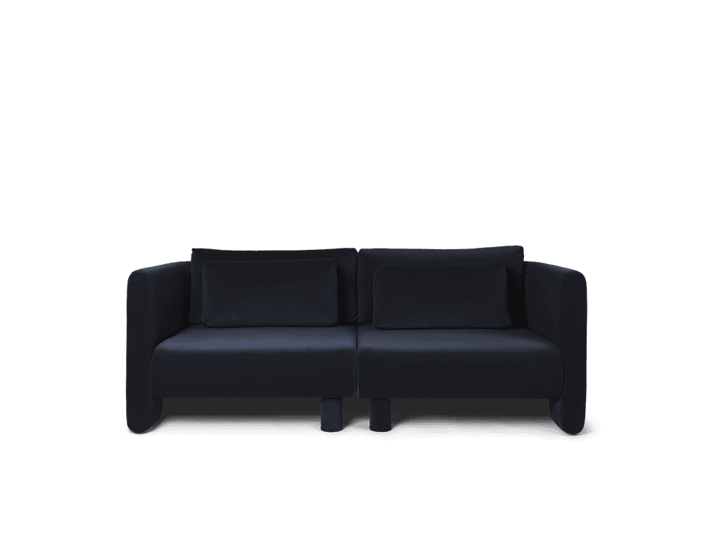 Ferm Living Dase Sofa Armrest Right - Rich Velvet - Navy — фото 4