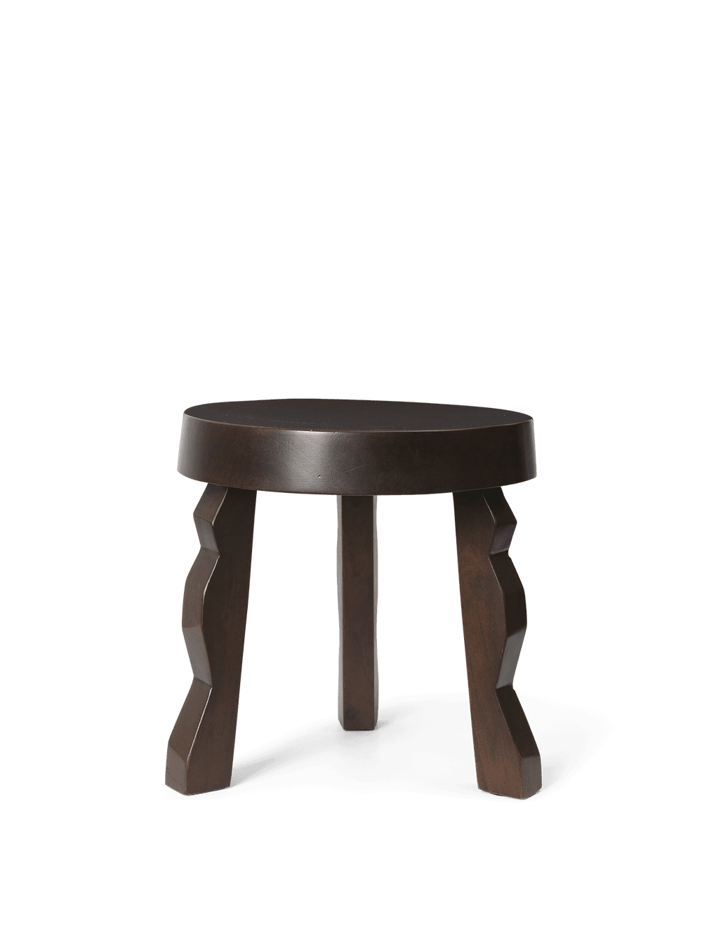 Ferm Living Faye Stool - Dark Stained Mango Wood — фото 2
