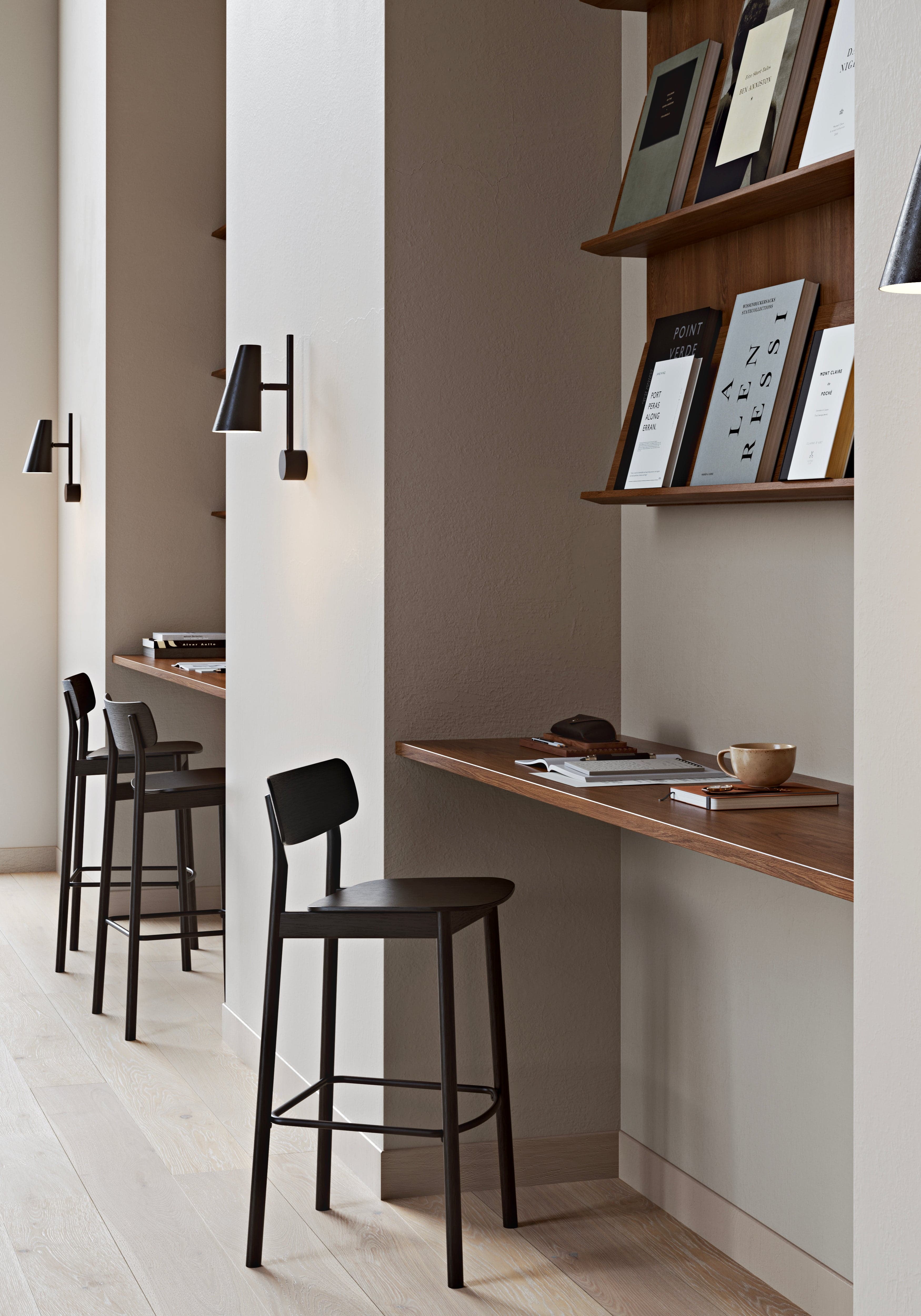 WOUD Soma bar stool - Black — фото 3