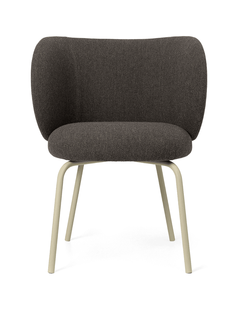 Ferm Living Rico Dining Chair - Cashmere - Hallingdal - Dark Grey/Brown — фото 2