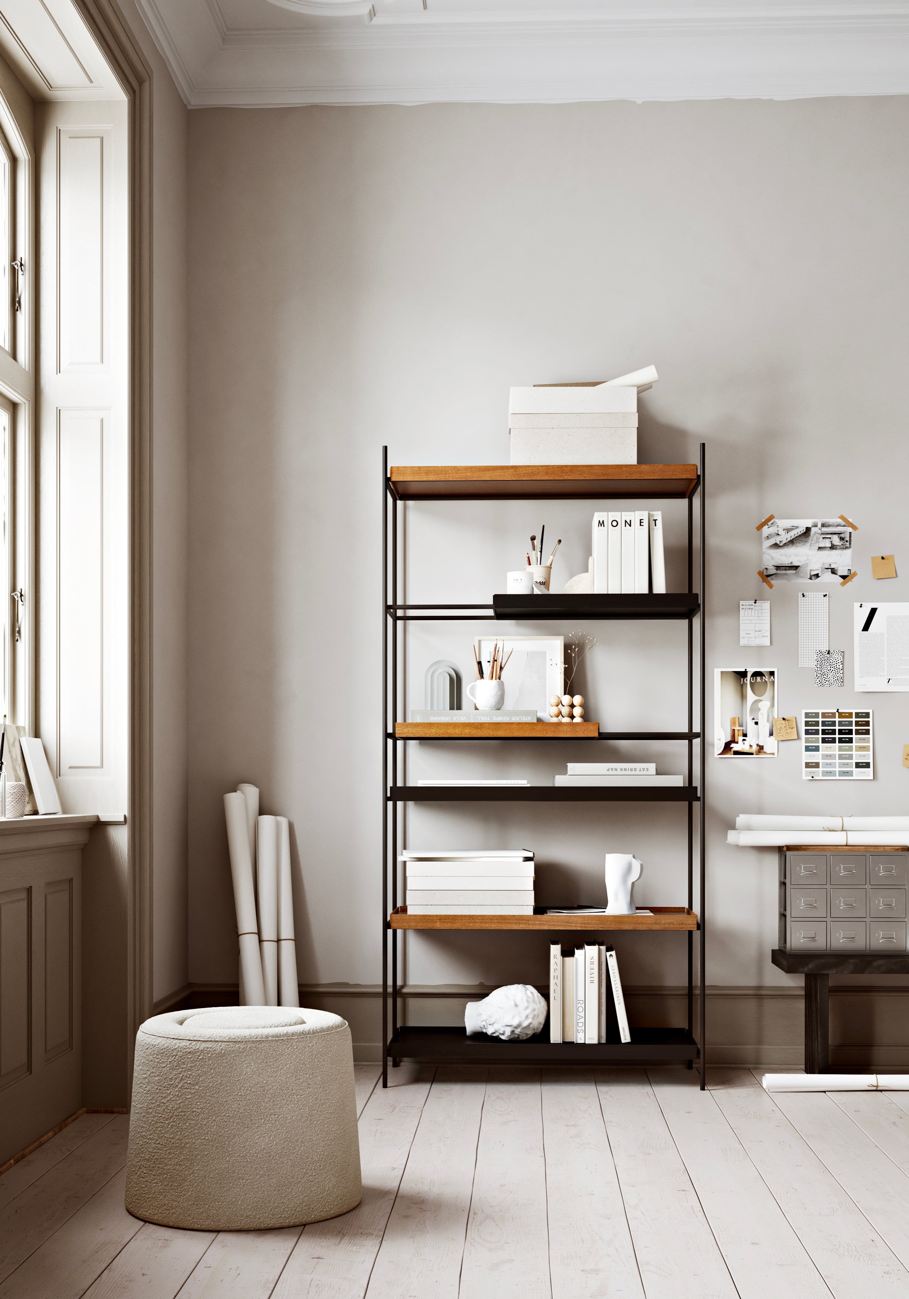 WOUD Tray Shelf (High) - Walnut - Style 21 — фото 3