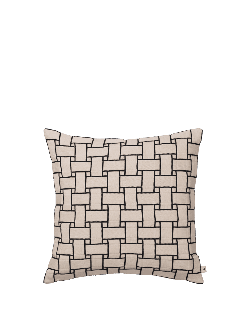 Ferm Living Lattice Cushion - Off-White/Black — фото 2