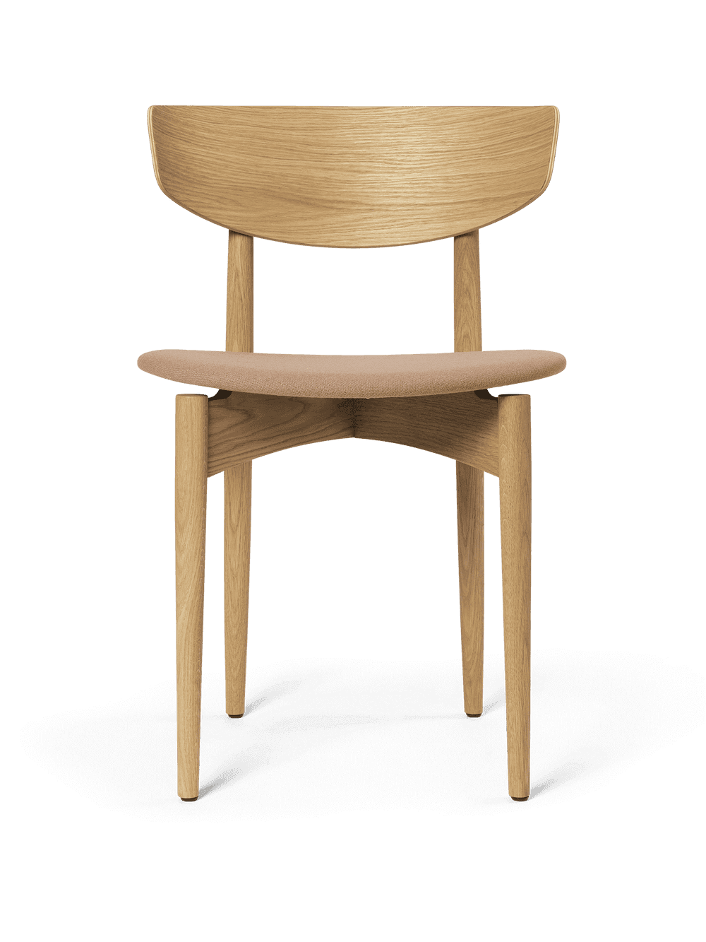 Ferm Living Herman Dining Chair - Upholstered Seat - Tonus - Oak/Tan — фото 2
