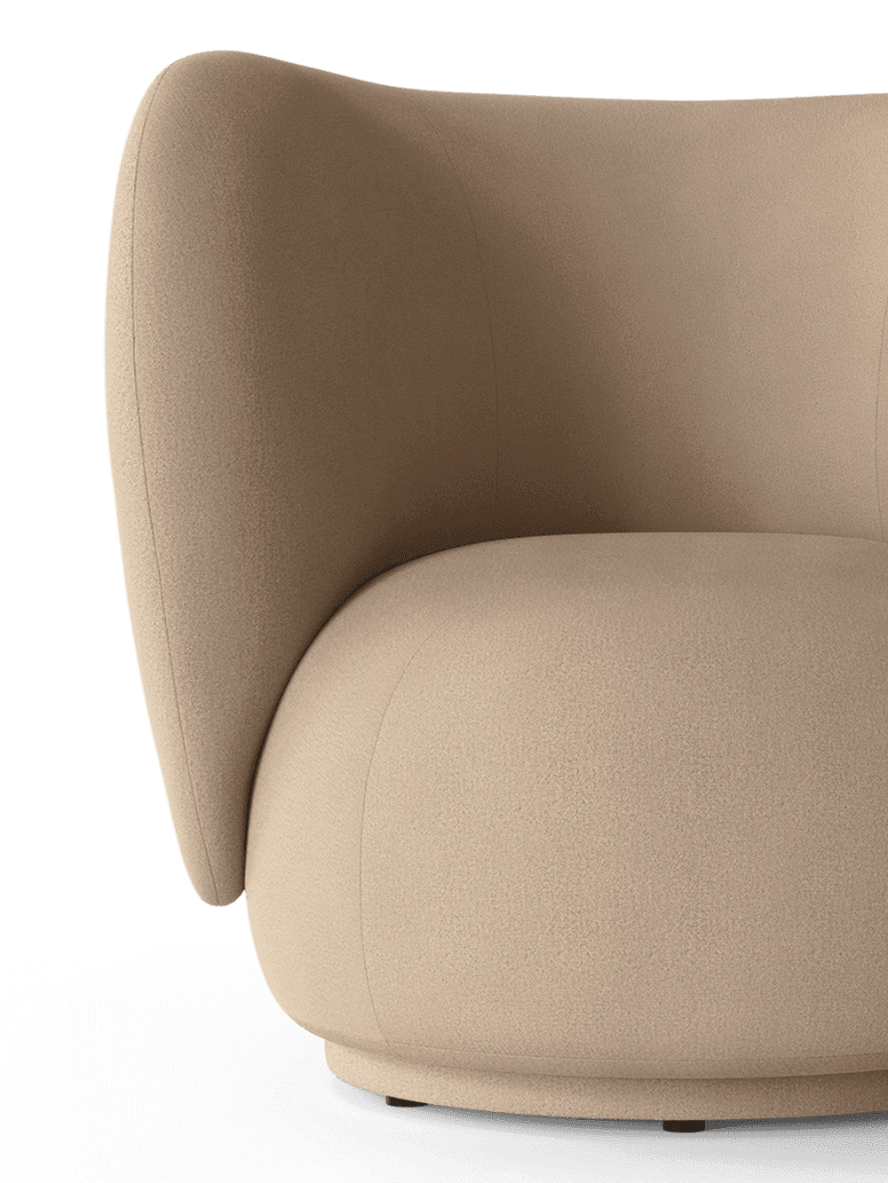 Ferm Living Rico Lounge Chair - Swivel - Brushed - Sand — фото 3