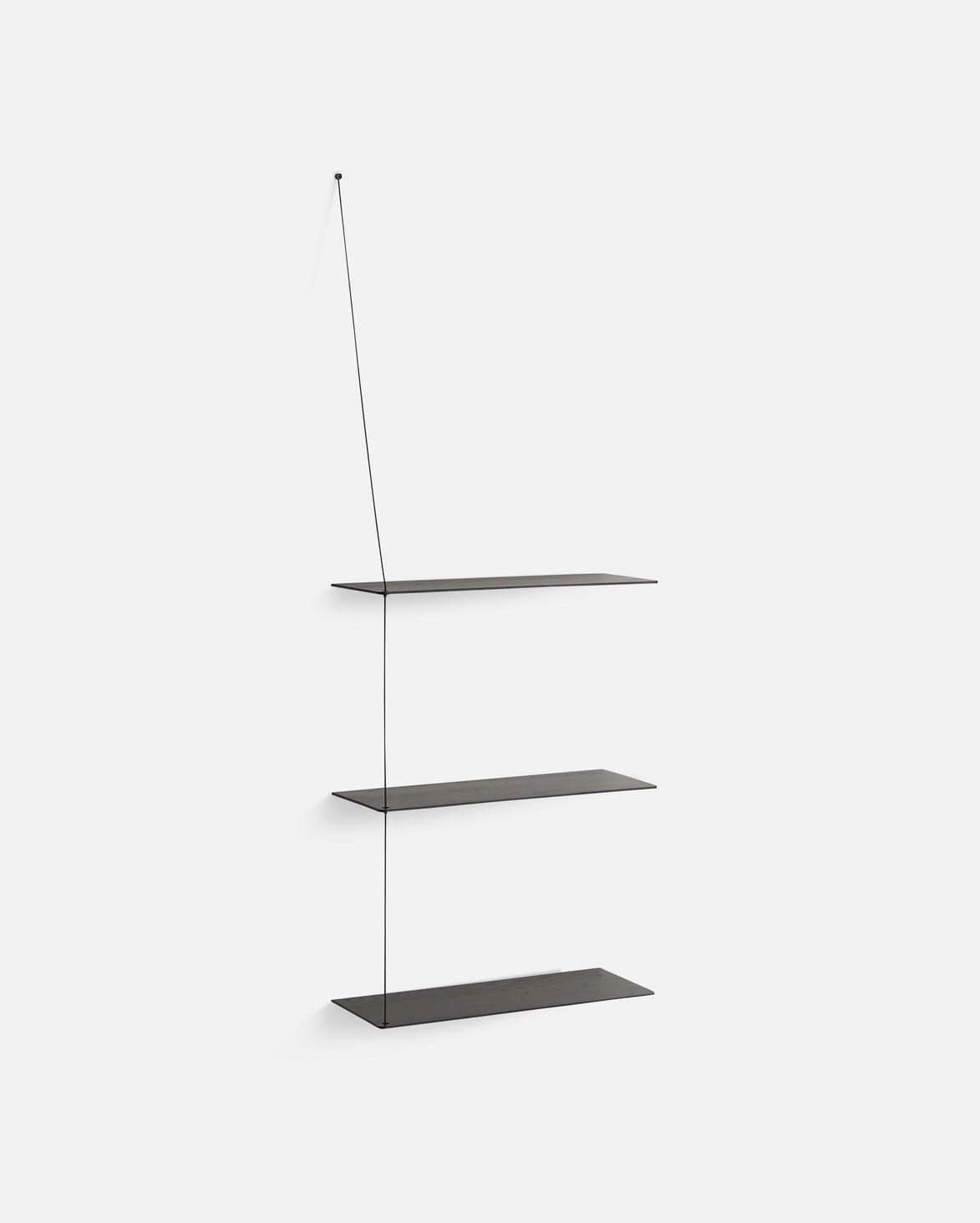 WOUD Stedge shelf (60 cm) - Black (3 shelves) — фото 4