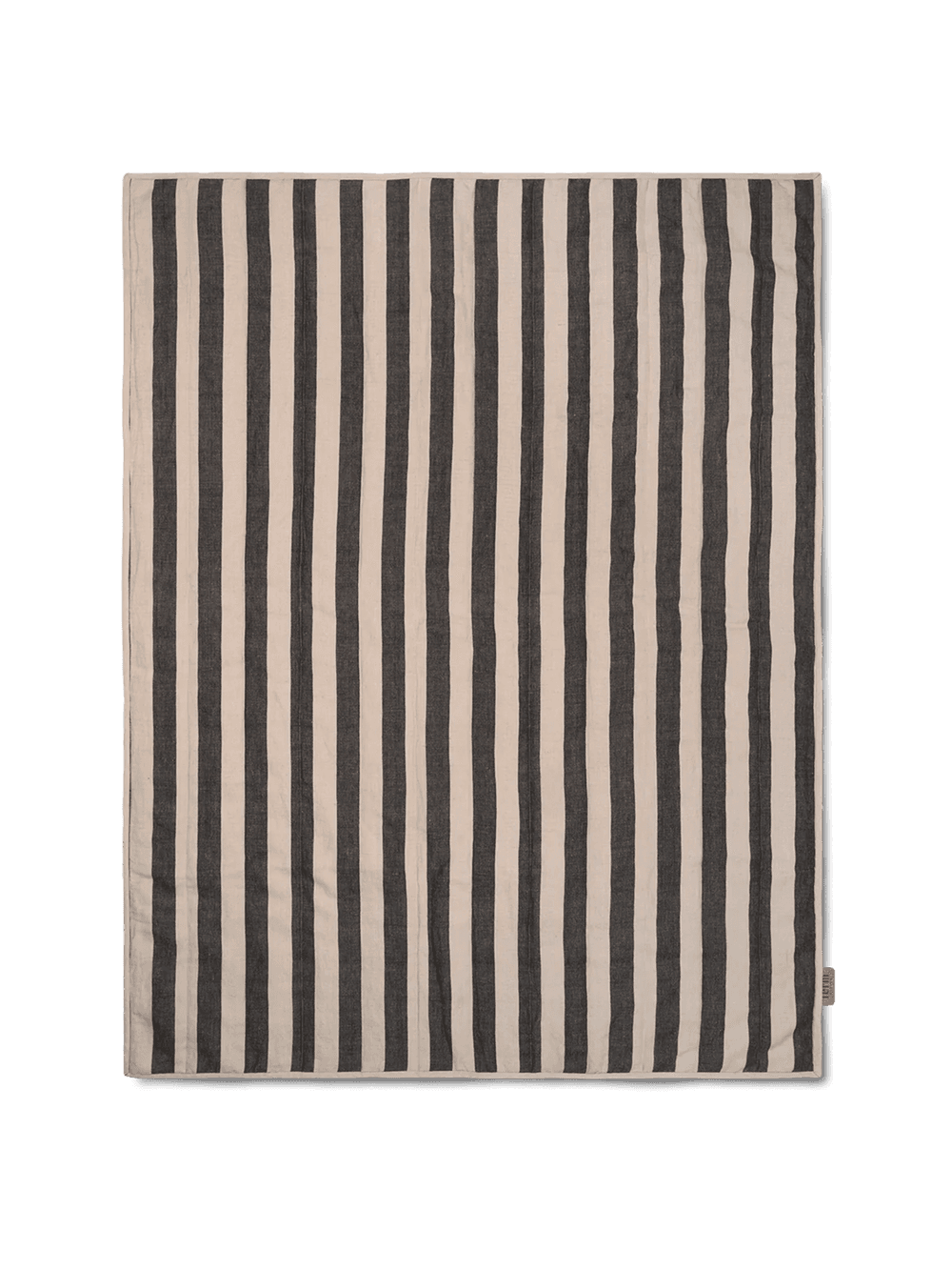 Ferm Living Grand Quilted Blanket - Sand/Black — фото 2