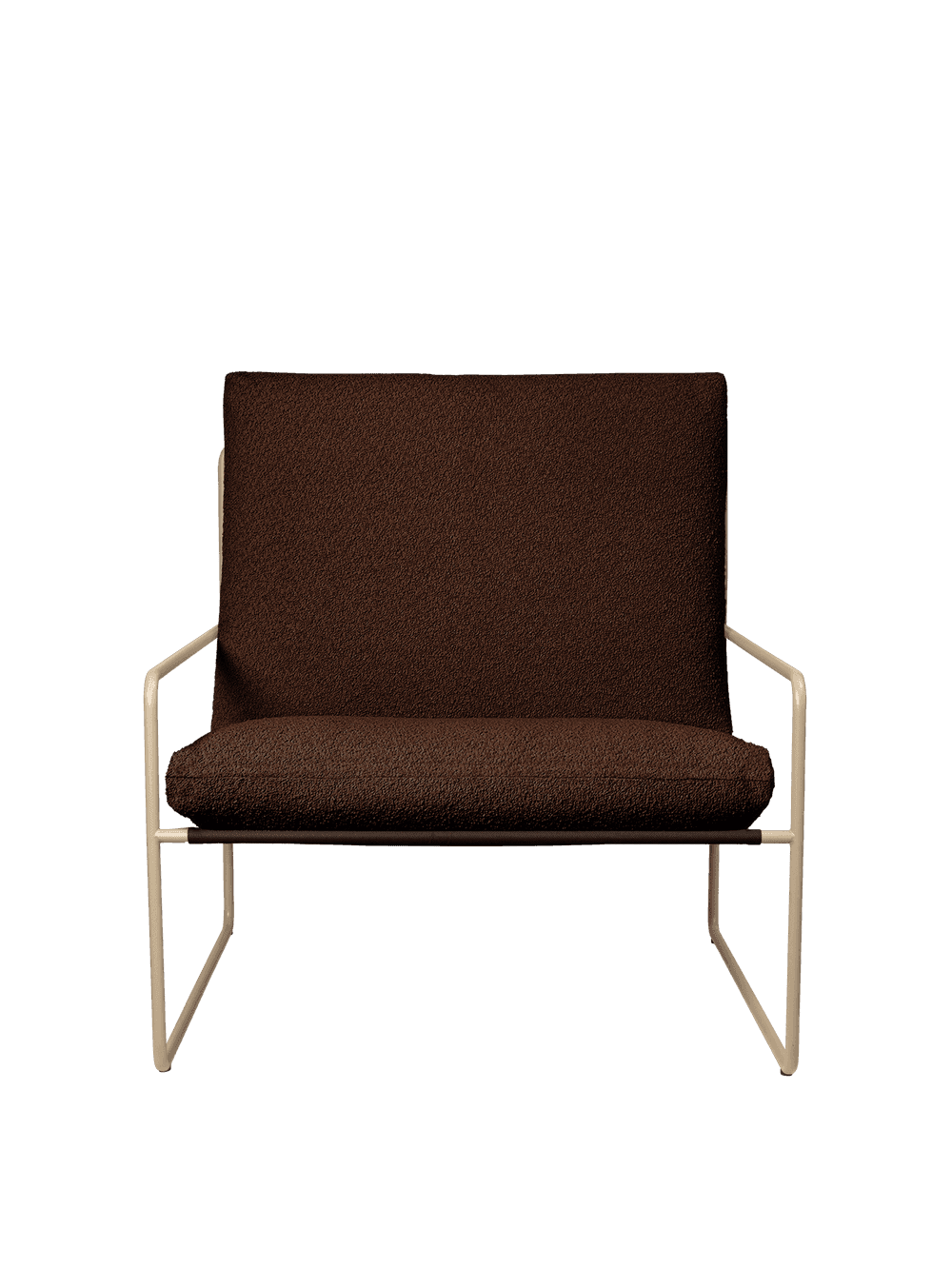 Ferm Living Desert 1-seater - Cashmere - Pure Bouclé - Chestnut — фото 4