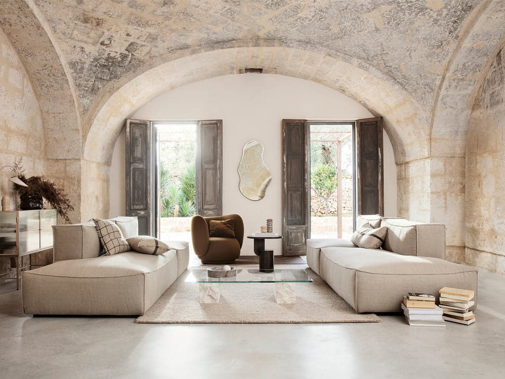 Ferm Living Catena Sofa Open End Right L301 - Rich Linen - Natural — фото 3